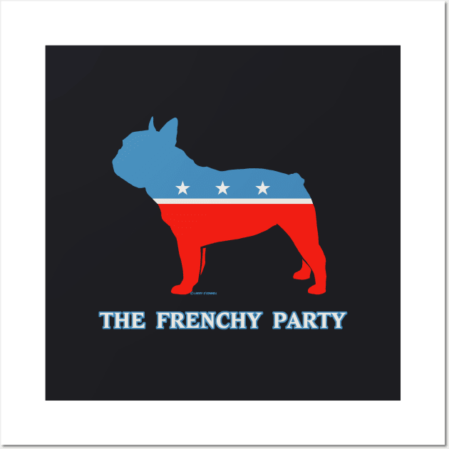 The Frenchy Party  aka the French Bulldog Party Wall Art by FanboyMuseum